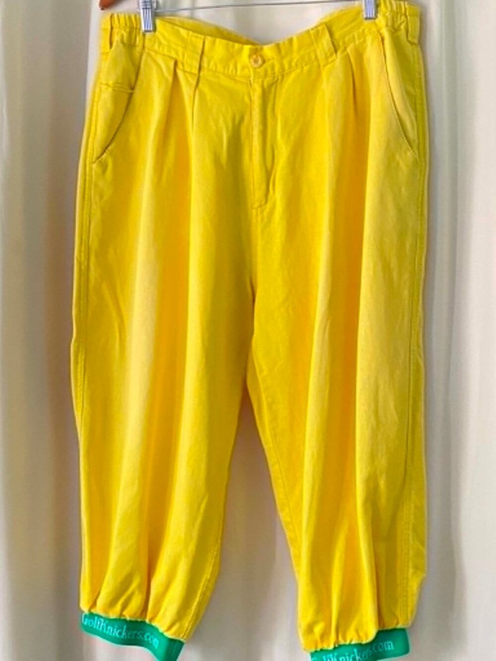 Par 4 Collection Golf Knickers Yellow Men's Size 38 Read